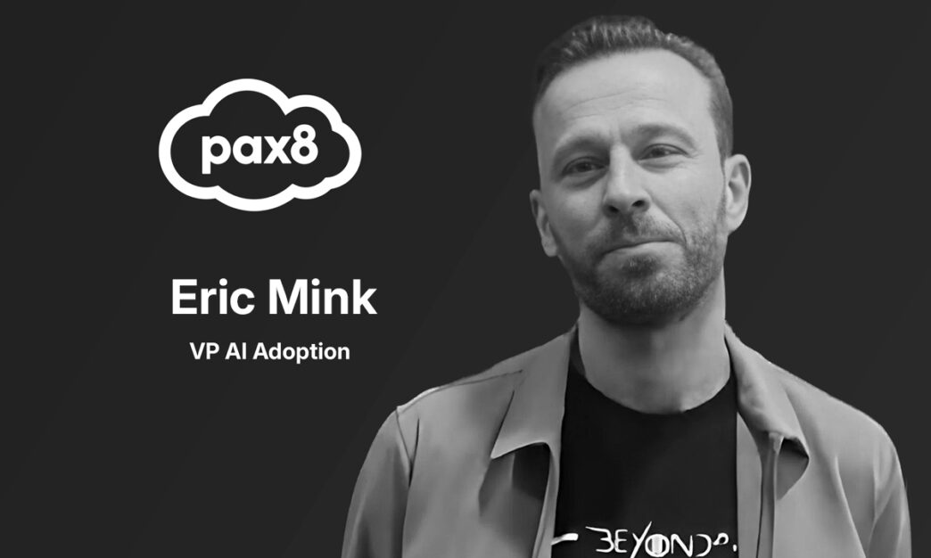 Eric Mink, VP AI Adoption på Pax8 under Pax8 Beyond EMEA 2025