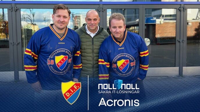 Djurgården Hockey valitsee Acronis ja Noll7nollin uusiksi kyberturvallisuuskumppaneikseen
