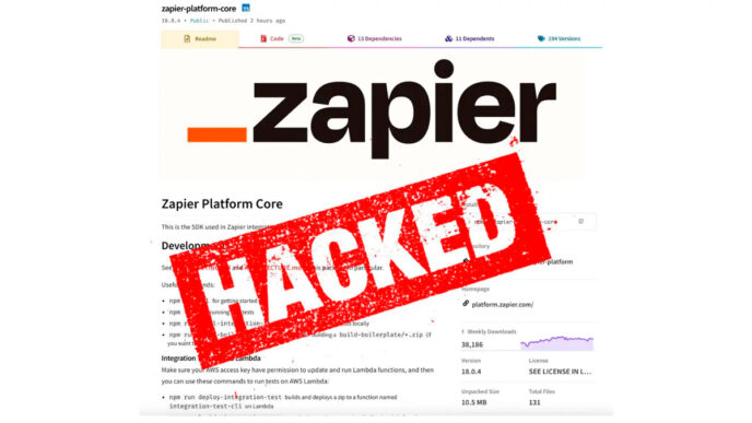 Zapiers NPM konto hackat – Zapiers NPM konto hackat över 400 paket infekterade med skadlig kod | IT-Branschen