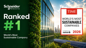 Schneider Electric utses till världens mest hållbara företag av TIME Magazine och Statista 2026