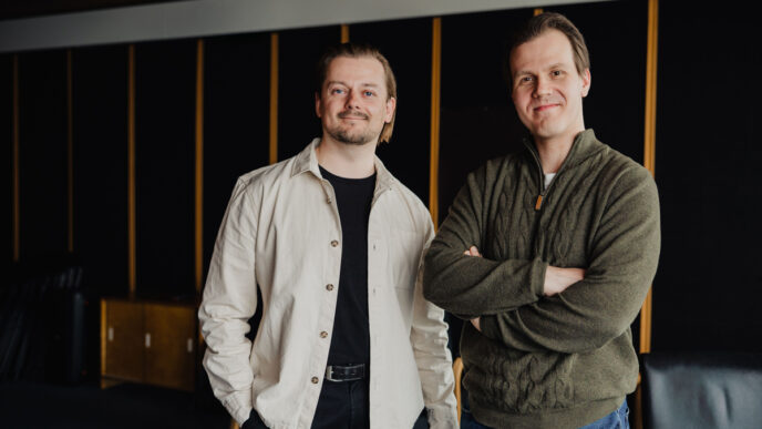 Aleksi Löytynoja and Elias Nygrén, founders of the AI company Sono that automates customer service and eliminates phone queues