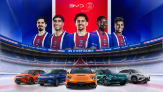 Die BYD Group wird im Rahmen einer dreijährigen globalen Partnerschaft mit BYD und DENZA offizieller Fahrzeugpartner von Paris Saint-Germain.