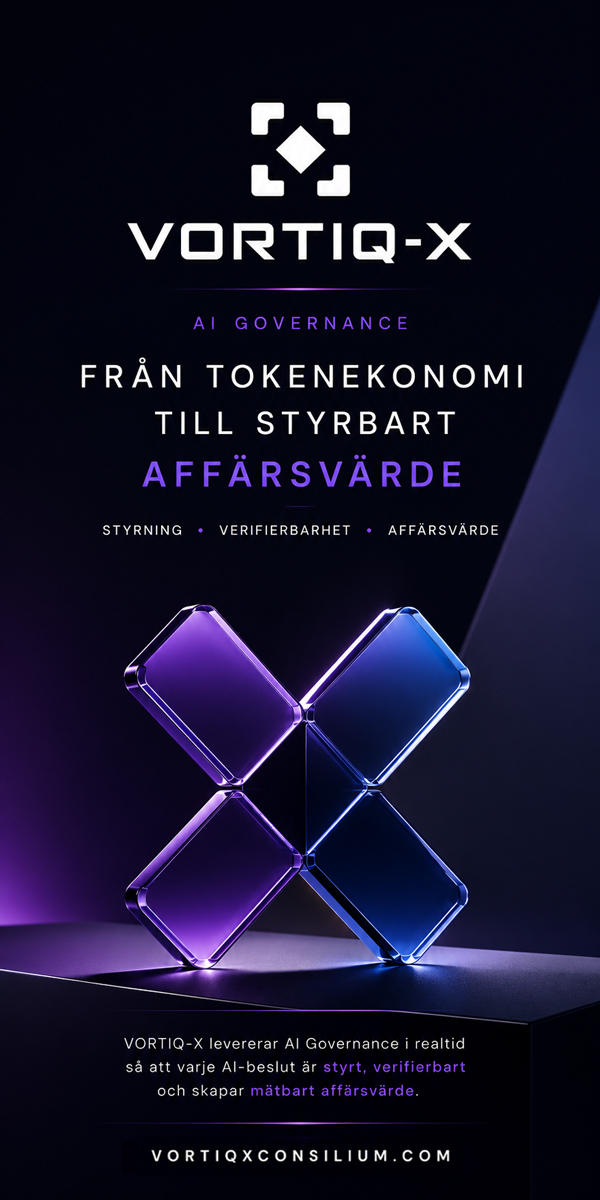 VORTIQ-X AI Governance that transforms token economy into controllable business value.