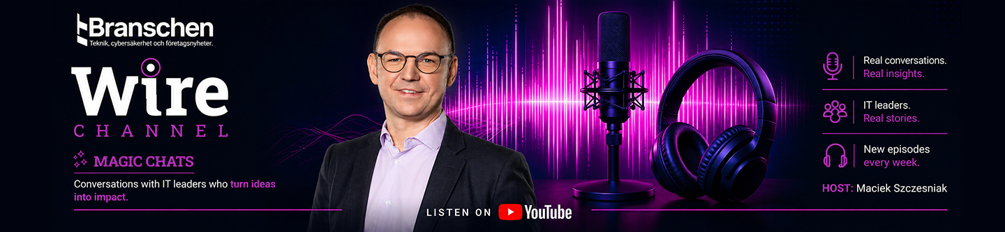 Maciek Szczesniak featured on IT-Branschen Wire Channel Magic Chats podcast banner