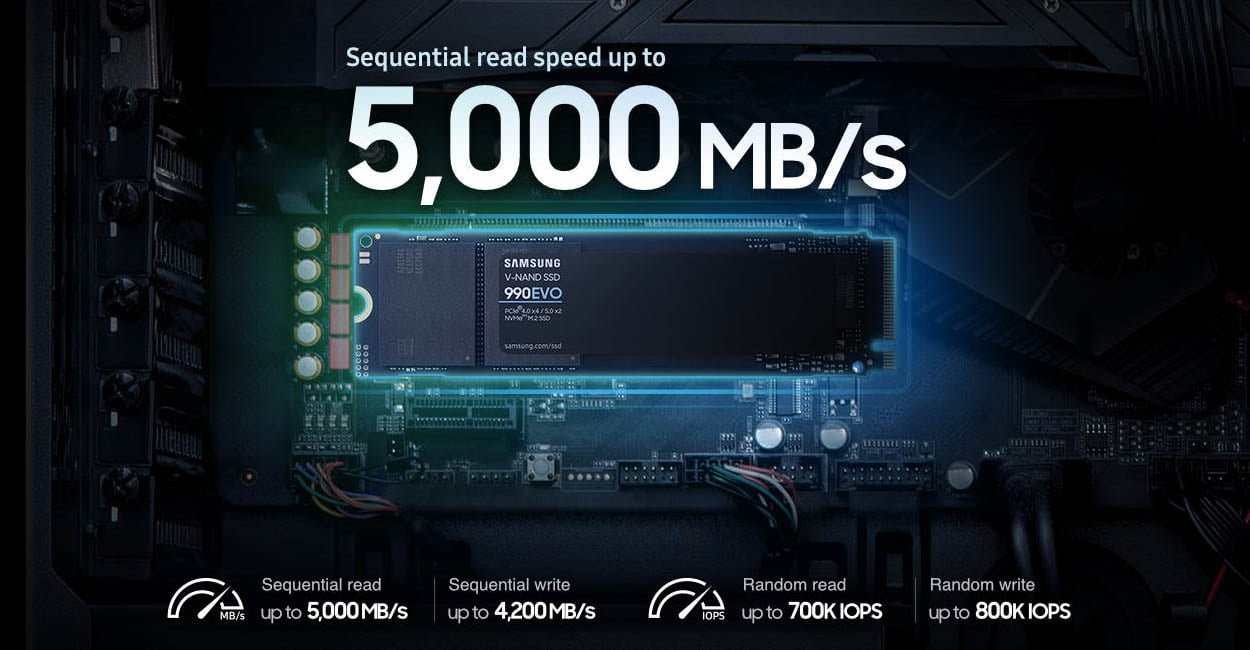 samsung 990 evo pcie gen4 ssd