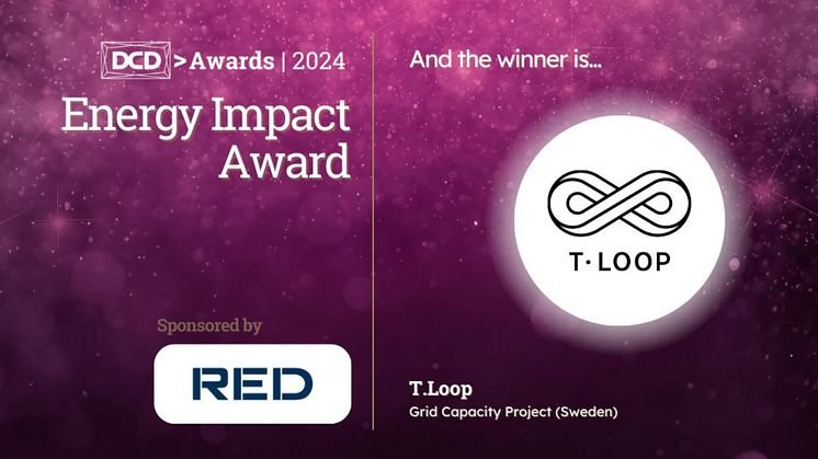 T.Loop vinner Global Energy Impact Award på DCD London i stark internationell konkurrens