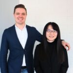 Andreas Ahlgren, nordisk salgssjef og Felicia Tang, nordisk landssjef.