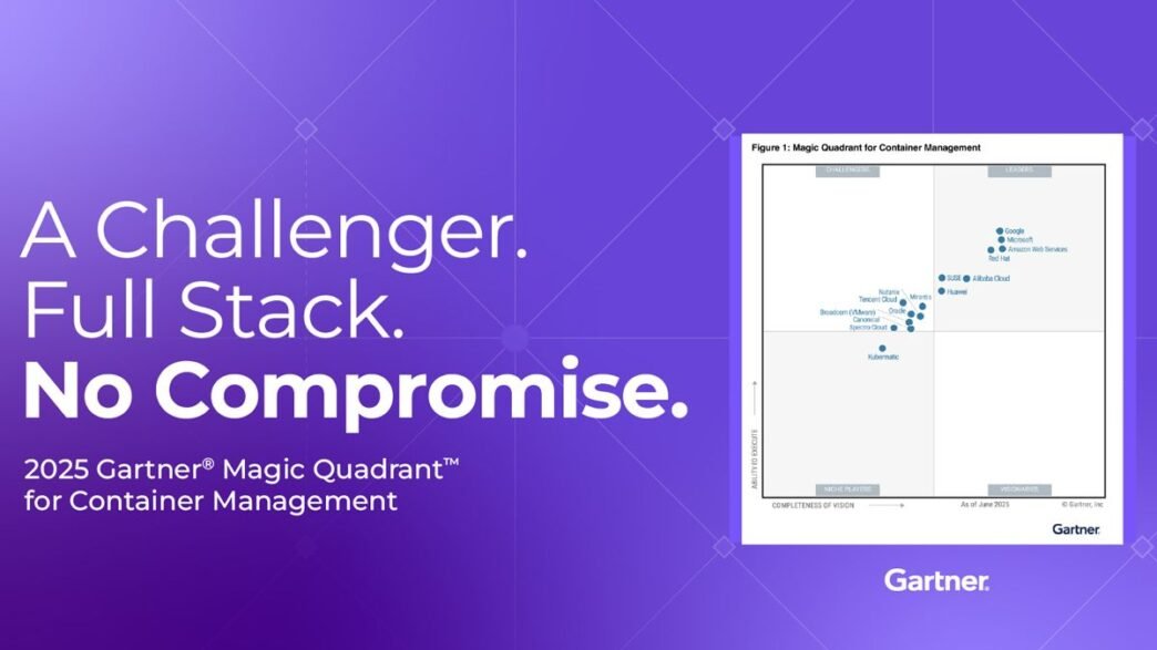 Nutanix utsedd till utmanare i Gartner Magic Quadrant 2025 för containerhantering