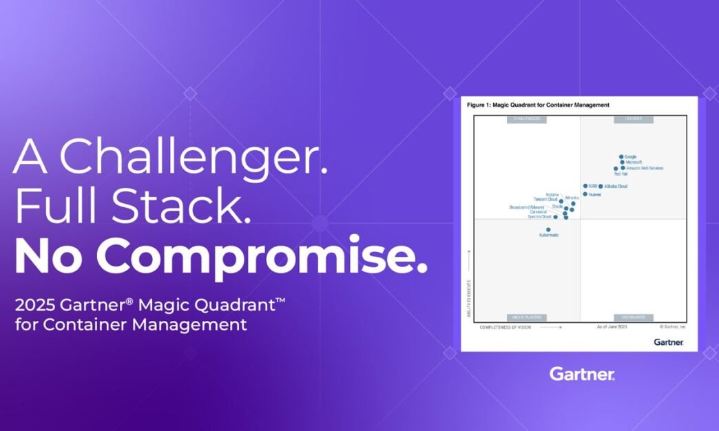 Nutanix named a Contender in Gartner Magic Quadrant 2025 for Container Management
