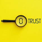 Zero Trust-säkerhet – illustration med nyckelkoncept inom cybersäkerhet