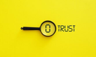 Zero Trust-säkerhet – illustration med nyckelkoncept inom cybersäkerhet