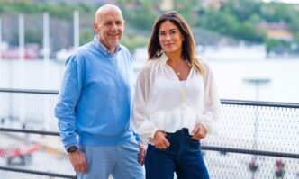 Retailexperten Michael Lemner (till vänster) och BizLabs Tanja Cronqvist ser dataöverlägsenhet i fysisk detaljhandel som en stor konkurrensfördel