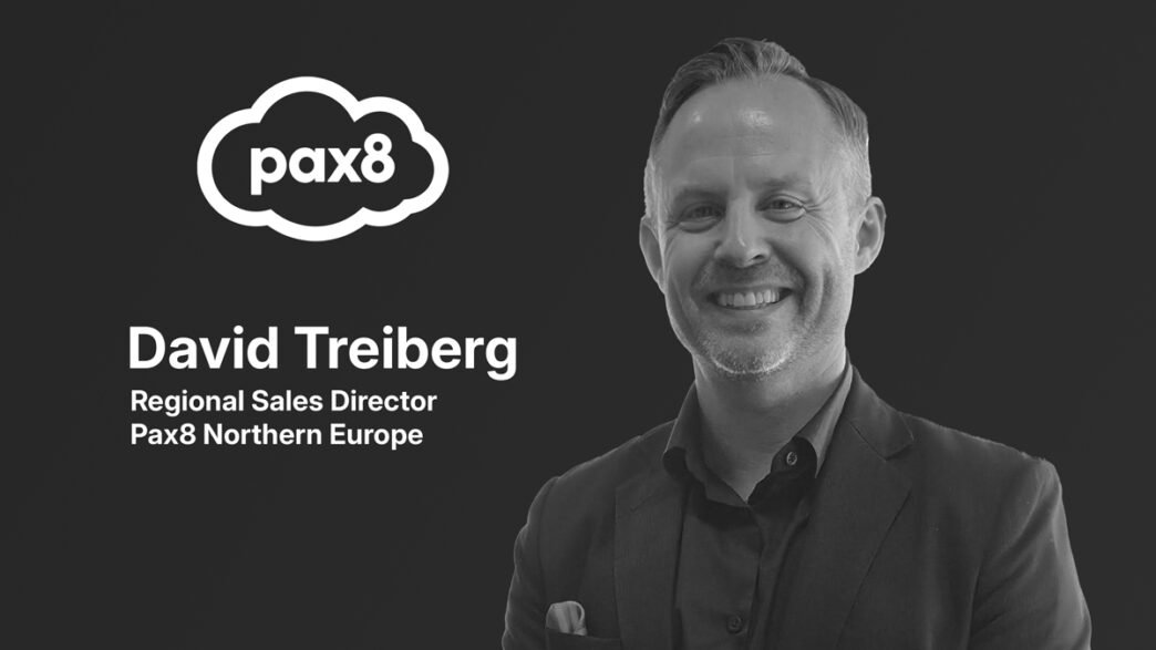 David Treiberg, Regional Sales Director Northern Europe på Pax8, under Pax8 Beyond EMEA 2025 i Amsterdam