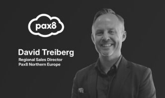 David Treiberg, Regional Sales Director Northern Europe på Pax8, under Pax8 Beyond EMEA 2025 i Amsterdam