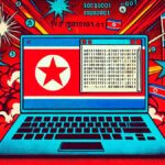 nordkoreanska cyberattacker och EtherHiding på blockkedjor – digital hackingkoncept.