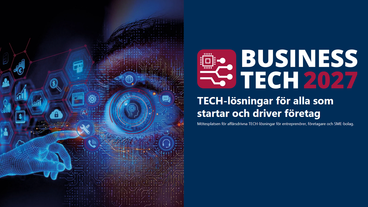 Business Tech Stockholm 2027 trade fair for business technology AI and digital business development for small and medium-sized businesses