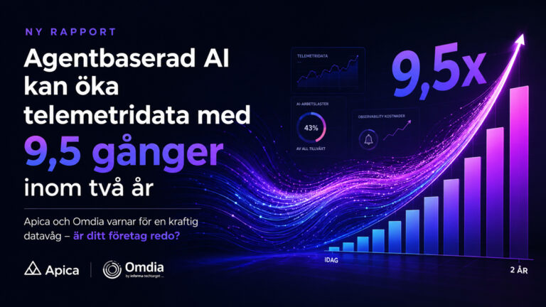 Ny rapport från Apica och Omdia visar att agentbaserad AI kan öka telemetridata med 9,5 gånger inom två år