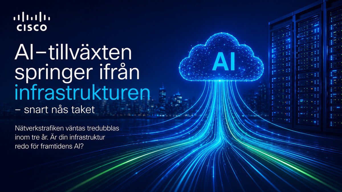 AI-tillväxten springer ifrån infrastrukturen och pressar företagens nätverk enligt Cisco