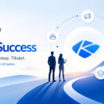 Illustratie van Kaseya MSP Success die laat zien hoe Kaseya's nieuwe initiatief MSP-bedrijven helpt groeien door middel van marketing, training en bedrijfsontwikkeling.