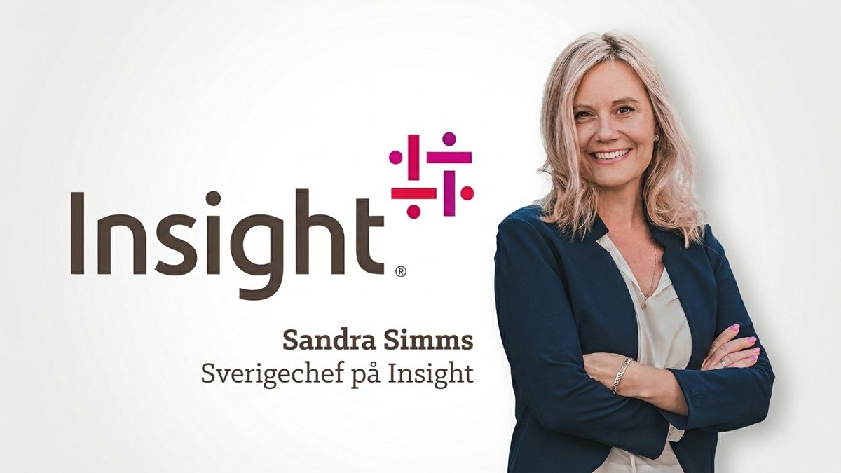 Sandra Simms, Sverigechef på Insight, i samband med lanseringen av Insight Managed Exposure Defence för skydd mot AI-drivna cyberhot