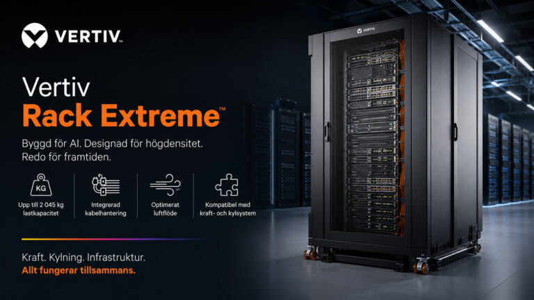 Vertiv Rack Extreme for AI-datasentre og rack med høy tetthet