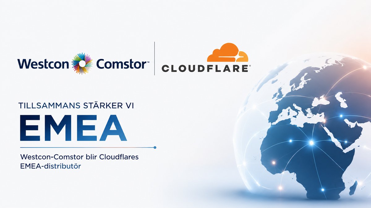 Westcon-Comstor och Cloudflare inleder ett strategiskt distributionspartnerskap i EMEA med fokus på Connectivity Cloud, cybersäkerhet och global nätverksanslutning.