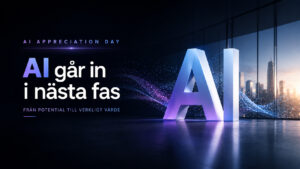 AI Appreciation Day illustrerar hur artificiell intelligens går in i nästa fas där affärsvärde, digital innovation och framtidens företagsutveckling står i centrum.