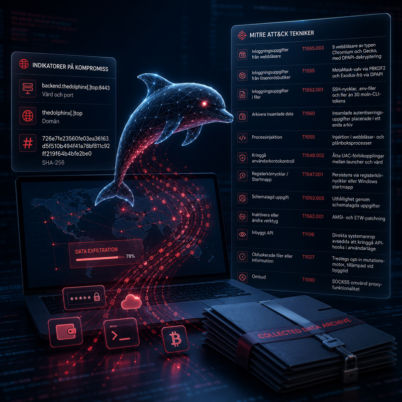 Mitre Att Ck | IT-Branschen Dolphin X – Dolphin X använder AI för att prioritera offer och stjäl data från över 300 applikationer | IT-Branschen