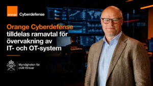 Orange Cyberdefense heeft een raamovereenkomst gewonnen voor de beveiligingsmonitoring en realtime surveillance van IT- en OT-systemen. Kåre Nordström, hoofd van Orange Cyberdefense in Zweden.