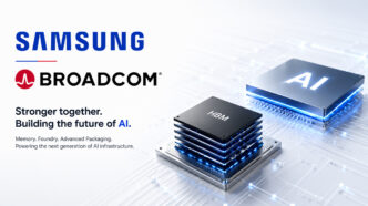 Samsung och Broadcom presenterar ett strategiskt AI-samarbete kring HBM-minnen, 2 nm-chipproduktion och avancerad kapsling för nästa generations AI-infrastruktur.