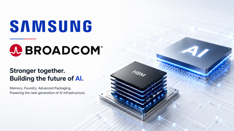 Samsung og Broadcom kunngjør strategisk AI-samarbeid om HBM-minne, 2nm-brikkeproduksjon og avansert pakking for neste generasjons AI-infrastruktur.