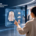 AI-drevet shoppingoplevelse i en moderne butik, hvor Tata Consultancy Services (TCS) illustrerer, hvordan kunstig intelligens muliggør personlige produktanbefalinger, intelligent omnichannel og fremtiden for digital detailhandel.