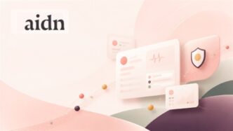 Eine von Aidn inspirierte Illustration zur digitalen Gesundheitsvorsorge und sicheren Patientendaten