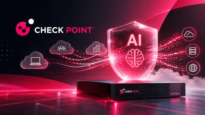 Check Point AI-brandvägg med avancerad nätverkssäkerhet och digitalt skydd mot cyberhot